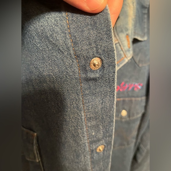Wrangler size 18x36 Western Jean style button down shirt - Picture 8 of 8